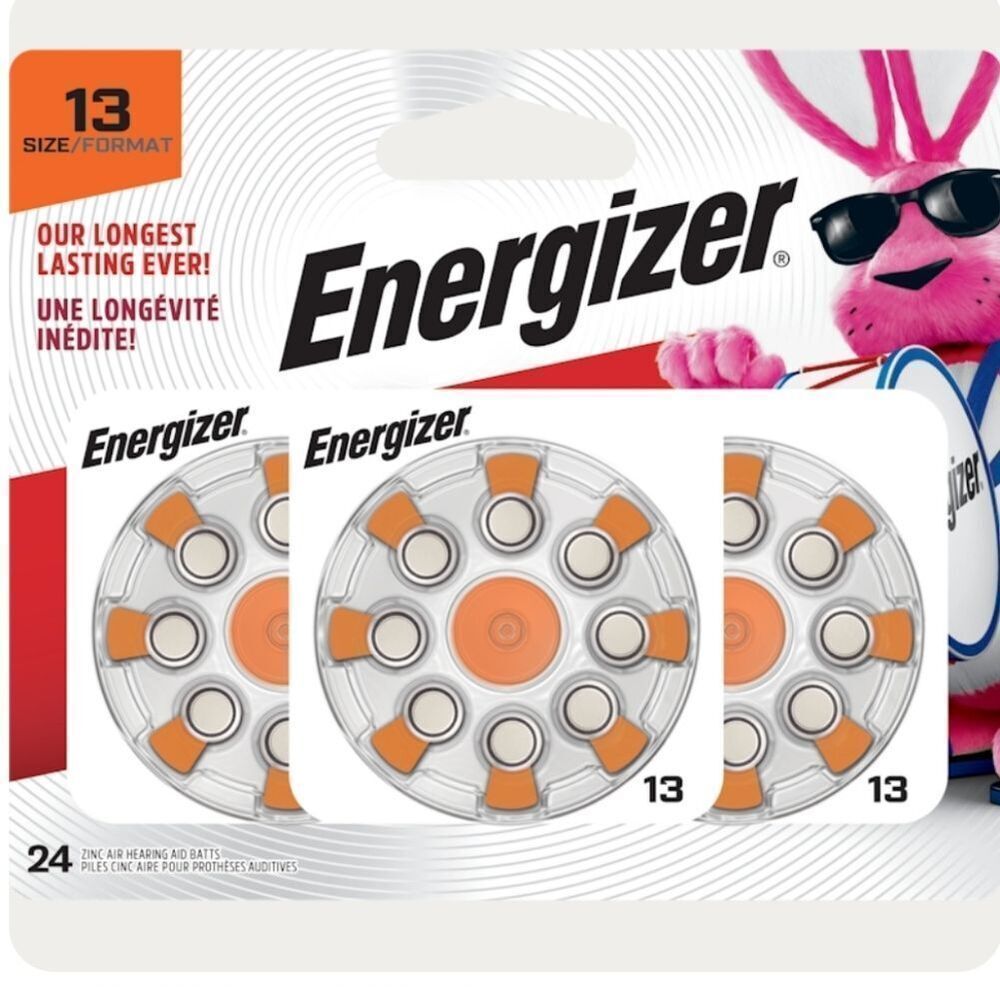 Energizer Hearing Aid Batteries Sz 13 Pack 24